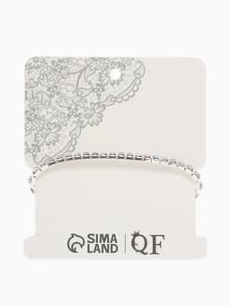 Браслет со стразами «Лёд», d=5 см, 1 ряд, 4 мм, радужный в серебре