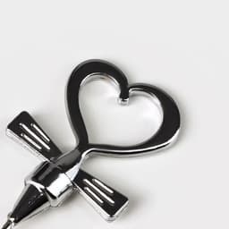 Набор для вина Доляна «Сердца», 2 предмета: штопор, пробка фигурная, нержавеющая сталь