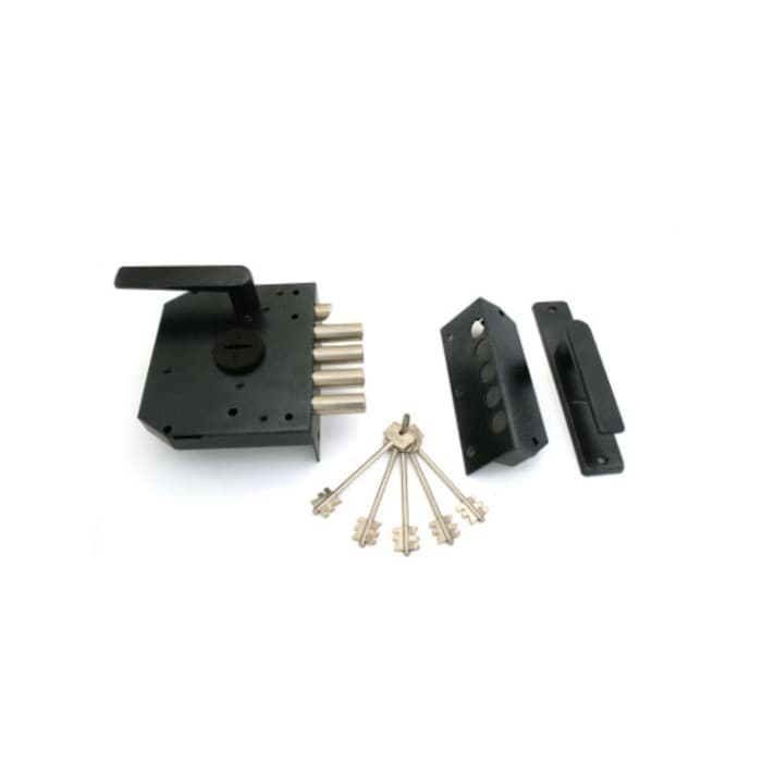 Замок накладной «Герион», Эталон НР, ЗЩ, левый, для внутренней двери, 5 ключей