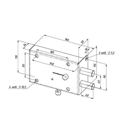 Замок гаражный «Сенат», 241, ЗГС 4, 5 ключей