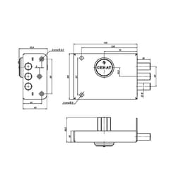 Замок накладной «Сенат», ЗНС-6-1, 542, 5 ключей