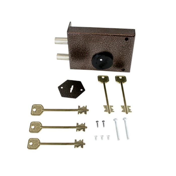 Замок накладной «Сенат», ЗНС-6-1, 543, без ответной планки, 5 ключей