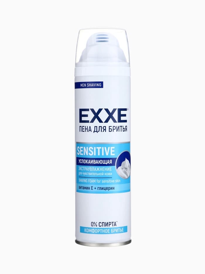 Пена для бритья Exxe Sensitive, для чувствительной кожи, 200 мл