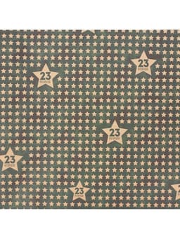 Бумага упаковочная крафт «Звёзды 23 февраля», 50×70 см