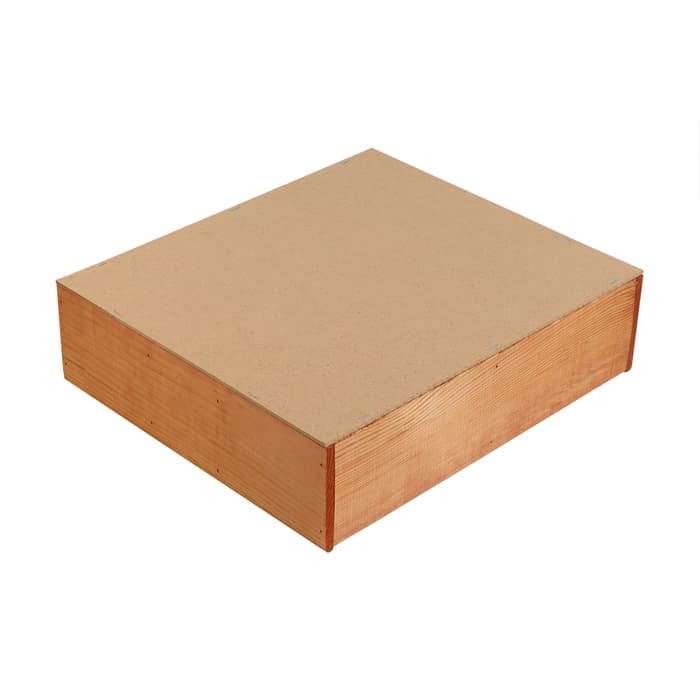 Подарочный ящик, 34.5×30×10 см, деревянный, цвет натуральный
