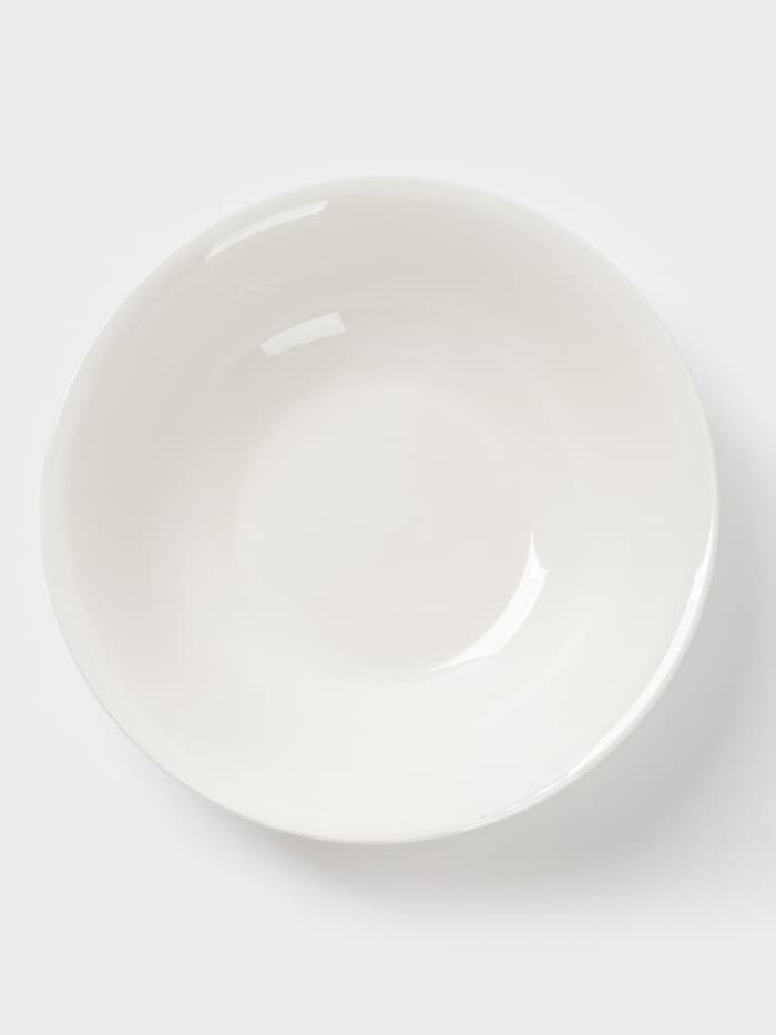 Тарелка глубокая Доляна White Label, 1.5 л, d=22.5 см, фарфор, белая