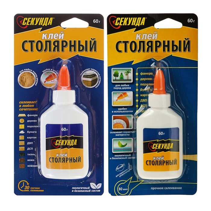 Клей ПВА столярный «Секунда», 60 г