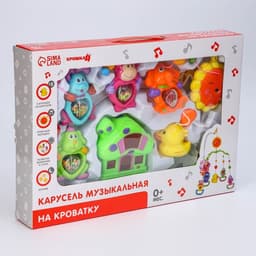 Мобиль музыкальный на кроватку «Пряничный Домик №2», заводной, МИКС