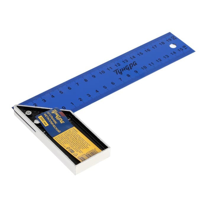 Угольник металлический ТУНДРА, 200 мм