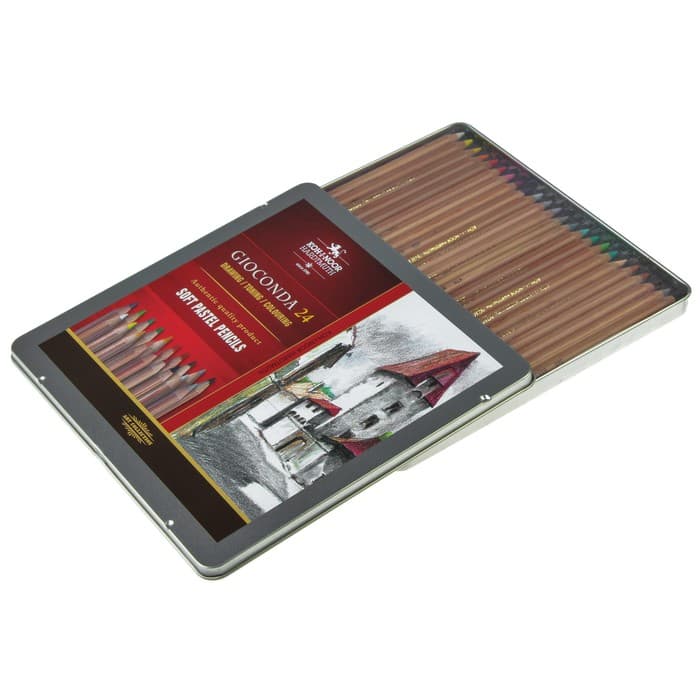 Пастель сухая в карандаше Koh-I-Noor Soft GIOCONDA 8828, набор 24 цвета