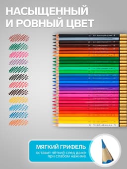 Карандаши цветные акварельные набор 24 цвета, Koh-I-Noor Mondeluz 3724, в металлическом пенале