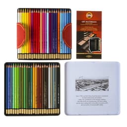 Карандаши цветные акварельные набор 48 цветов, Koh-I-Noor Mondeluz 3726, в металлическом пенале
