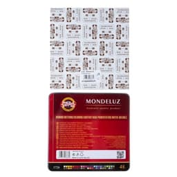 Карандаши цветные акварельные набор 48 цветов, Koh-I-Noor Mondeluz 3726, в металлическом пенале