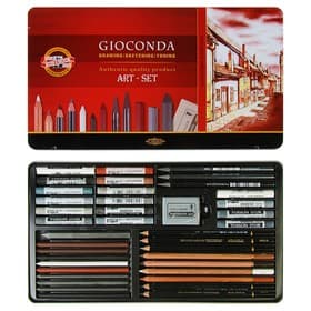 Художественный набор Koh-I-Noor 8891, GIOCONDA, 39 предметов в металлическом пенале
