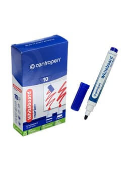 Маркер для доски Centropen 8559, узел 5.0 мм, ширина линии 2.5 мм/1-4.6 мм, спиртовой, синий