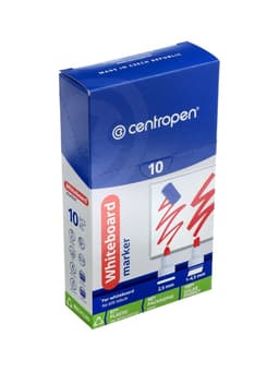 Маркер для доски Centropen 8559, узел 5.0 мм, ширина линии 2.5 мм/1-4.6 мм, спиртовой, синий