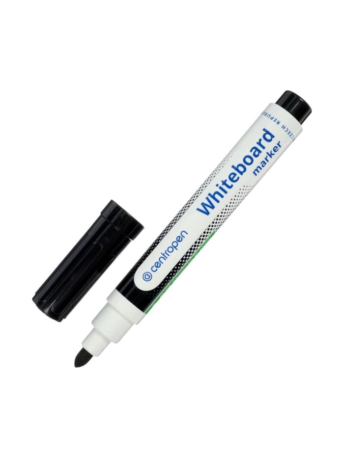 Маркер для доски Centropen 8559, узел 5.0 мм, ширина линии 2.5 мм/1-4.6 мм, спиртовой, чёрный