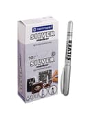 Маркер для декора Centropen 2690, перманентный, узел 3.8 мм, линия 1.5-3.0 мм, серебристый