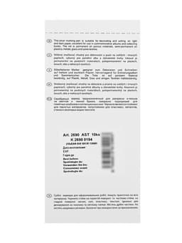 Маркер для декора Centropen 2690, перманентный, узел 3.8 мм, линия 1.5-3.0 мм, серебристый