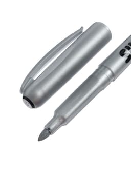 Маркер для декора Centropen 2690, перманентный, узел 3.8 мм, линия 1.5-3.0 мм, серебристый