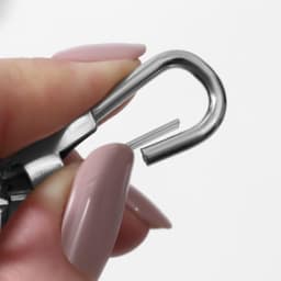 Карабин металлический, 50×45 мм / 38×3 мм, 10 шт., цвет серебряный