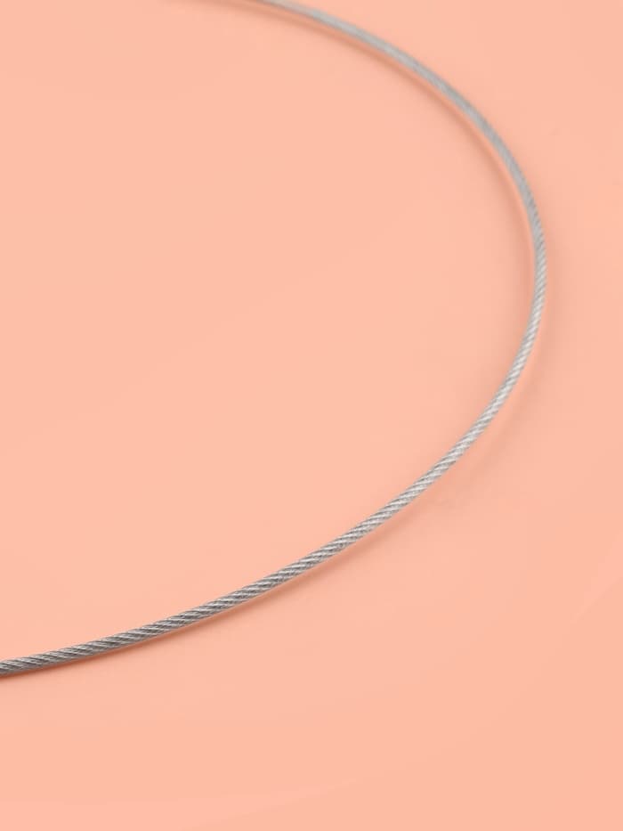 Спицы круговые, для вязания, с металлическим тросом, d=2 мм, 10/43 см