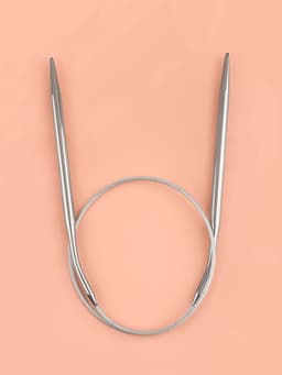 Спицы круговые, для вязания, с металлическим тросом, d=4.5 мм, 10/40 см