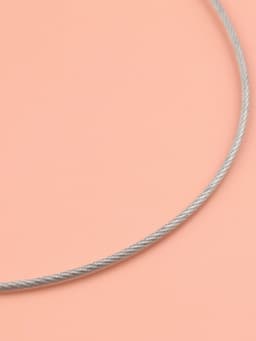 Спицы круговые, для вязания, с металлическим тросом, d=2 мм, 14/80 см