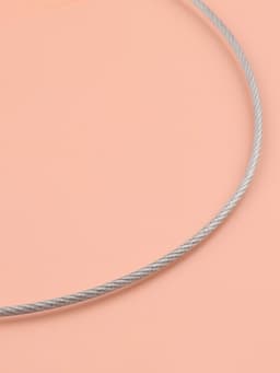 Спицы круговые, для вязания, с металлическим тросом, d=3 мм, 14/80 см