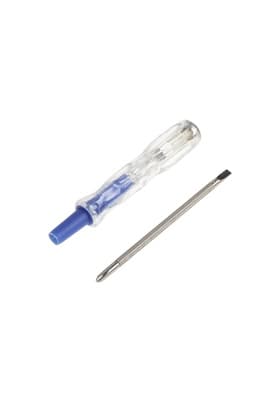 Отвертка индикаторная комбинированная ТУНДРА, пластиковая рукоятка, 155 мм