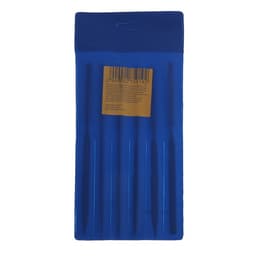 Набор надфилей алмазных ТУНДРА, обрезиненные рукоятки, 50×140×3 мм, 6 шт.