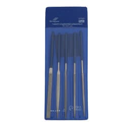 Набор надфилей алмазных ТУНДРА, обрезиненные рукоятки, 70×140×3 мм, 5 шт.