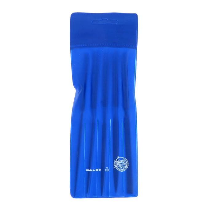 Набор надфилей алмазных ТУНДРА, обрезиненные рукоятки, 70×140×3 мм, 5 шт.