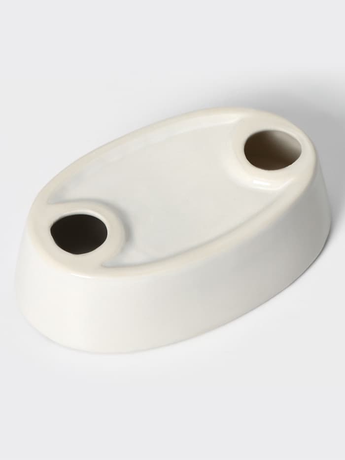 Аксессуары для ванной Доляна «Дерево», 4 предмета, дозатор 300 мл, мыльница, 2 стакана, белые