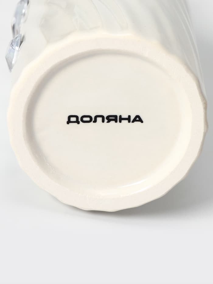 Аксессуары для ванной Доляна «Дерево», 4 предмета, дозатор 300 мл, мыльница, 2 стакана, белые