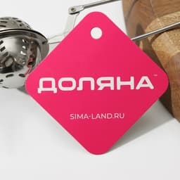 Ситечко для чая Доляна «Мята», 16.5 см, нержавеющая сталь, серебристое