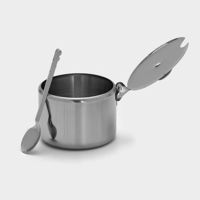 Сахарница «Бьёрн», 200 мл, 7.5×5.4 см, нержавеющая сталь