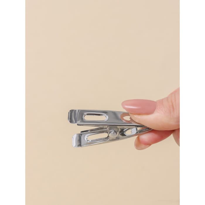 Прищепки бельевые Доляна, 4.5 см, 20 шт., металл, серебряные