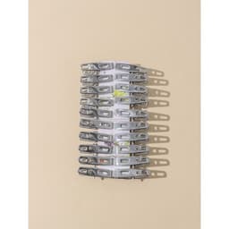 Прищепки бельевые Доляна, 4.5 см, 20 шт., металл, серебряные