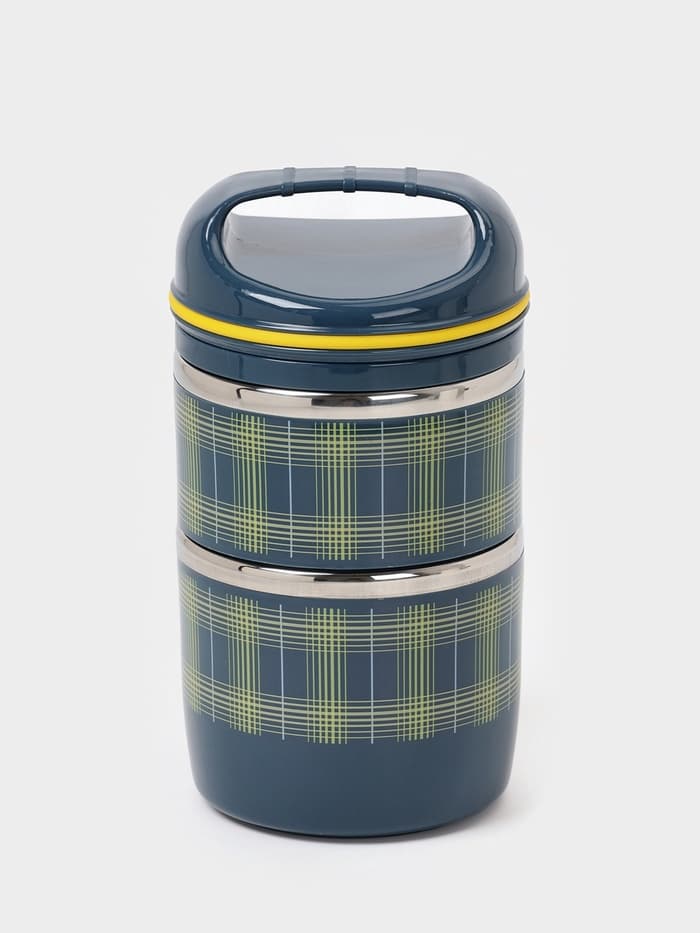 Ланч бокс TAKE IT EASY «Аланхе», 1.08 л, 2 уровня, нержавеющая сталь, синий