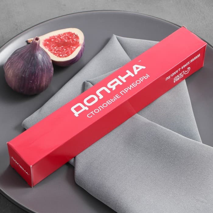 Нож столовый из нержавеющей стали Доляна «Нордик», длина 20.2 см, толщина 2 мм, цвет серебряный