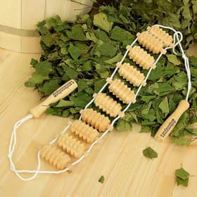 Массажёр - лента, деревянный, универсальный, 10 звеньев