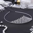 Диадема для волос «Россыпь», корона, 3.5 см, серебро