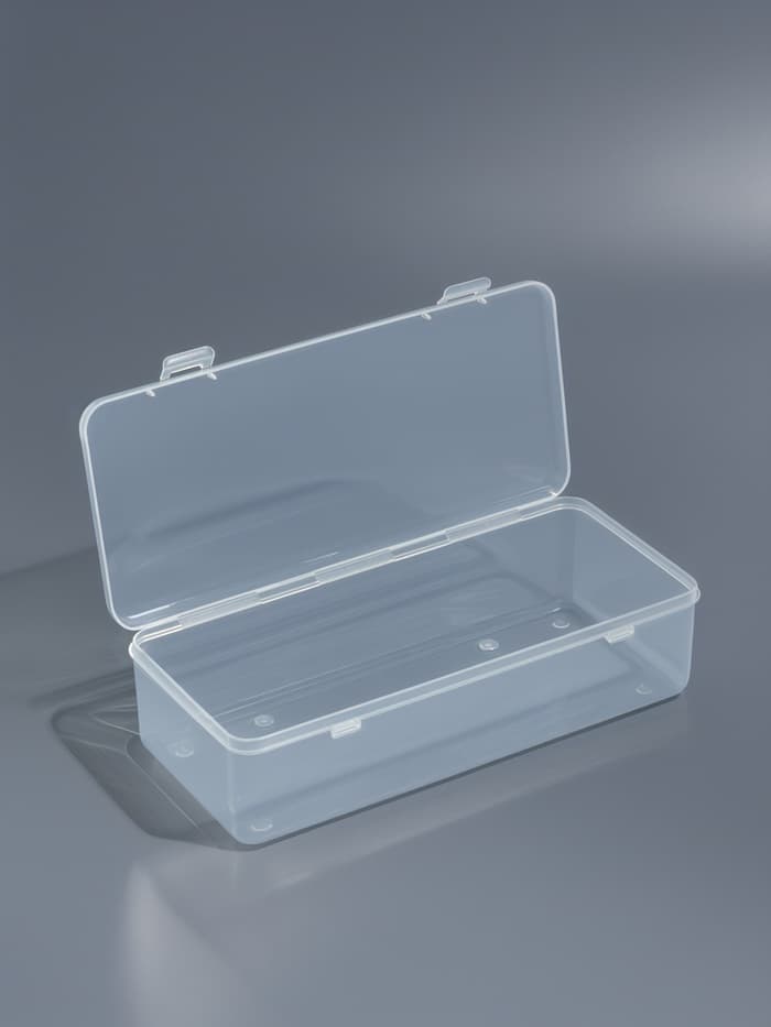 Бокс для хранения, с крышкой, 24×11×6.3 см, прозрачный