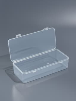 Бокс для хранения, с крышкой, 24×11×6.3 см, прозрачный