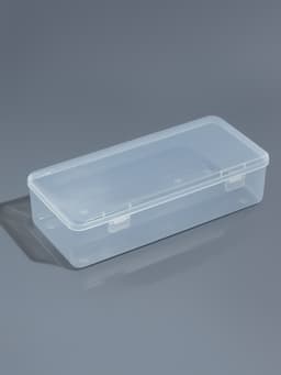 Бокс для хранения, с крышкой, 24×11×6.3 см, прозрачный