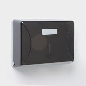 Диспенсер для бумажных полотенец в листах, пластиковый, чёрный