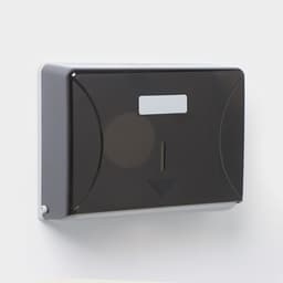 Диспенсер для бумажных полотенец в листах, пластиковый, чёрный