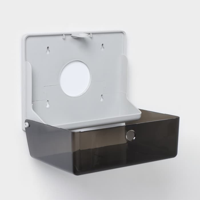 Диспенсер для бумажных полотенец в листах, пластиковый, чёрный