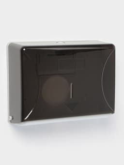 Диспенсер для бумажных полотенец в листах, пластиковый, чёрный